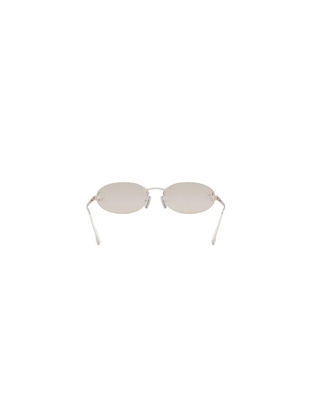 New FENDI Women's Sunglasses Metal Frame FIRST CRYSTAL FE4075US 28Y 54 Rose Oval